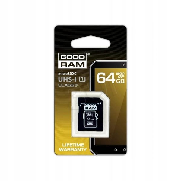 Karta Pamięci Goodram 64Gb Class 10 Micro Sdxc Uhs zdjęcie 1