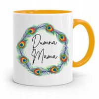 Kubek Żółty Prezent Dla Dumnej Mamy Matki Mamusi Z Nadrukiem Ze Zdjęciem