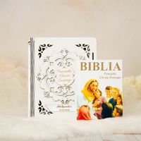 Biblia w pudełku z grawerem Pamiątka Chrztu Świętego OBC-8