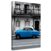 Obraz do salonu sypialni kuchni biura, Niebieski stary samochód