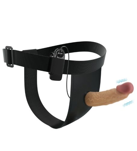 Wibrujący strap on z miękką główką na Arena.pl