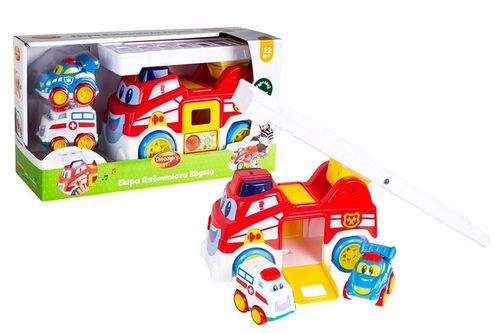 Dumel EKIPA RATOWNICZA ZBYSIA INTERAKTYWNY WÓZ STRAŻ POŻARNA i 2 AUTKA na Arena.pl