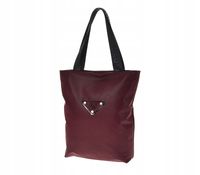 Laura Biaggi - torebka shopper bordowa błysk ala przeszycia Bordodrop Kb168