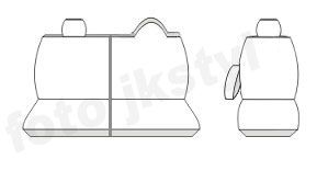 Pokrowce MIAROWE do Opel MOVANO B Renault MASTER 3x1 2010-2019r. P3 na Arena.pl