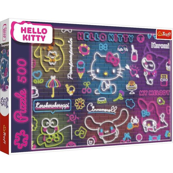 ND01_247744 PUZZLE 500 Neon HelloKitty 37523 zdjęcie 2