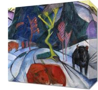 Obraz 30x30cm Bison in Winter, Marc Vintage do Salonu