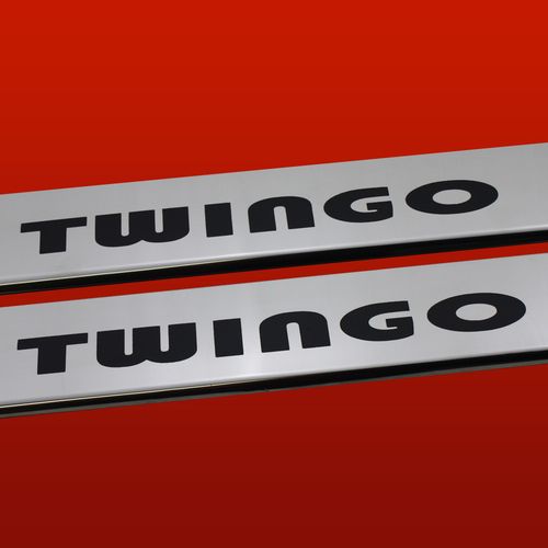 Listwa progowa RENAULT TWINGO MK1 Stal nierdzewna 304 połysk 2szt na Arena.pl