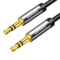 kabel przewód audio aux mini jack 3.5mm 1m - czarny