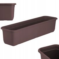 KADAX Doniczka Skrzynka Balkonowa 60cm Brązowa