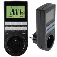 PROGRAMATOR CZASOWY WŁĄCZNIK WYŁĄCZNIK WYŚWIETLACZ CYFROWY HARMONOGRAM