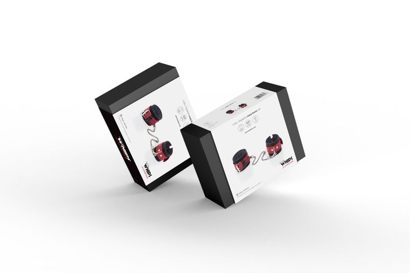 kajdanki  cuffs crazy horse red, small zdjęcie 2