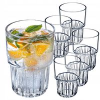 6x KADAX Szklanki Do Napojów Zimnych 320ml Zestaw Szklanek