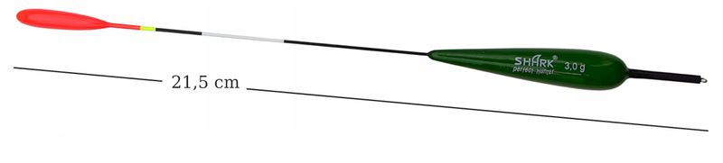 Spławik Przelotowy z BALSY SHARK Perfekt Hunter 3 g / 21,5 cm zdjęcie 2
