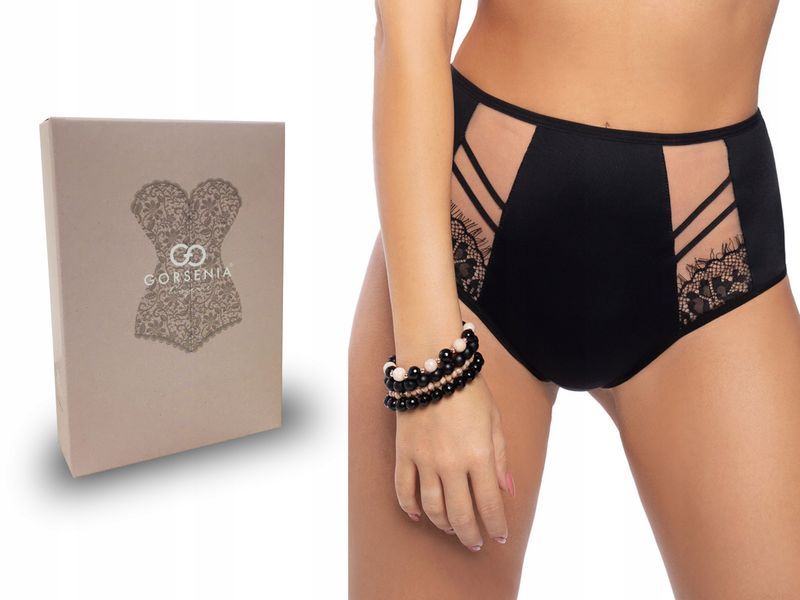 GORSENIA figi brazyliany K498 Paradise, czarne, XL zdjęcie 1