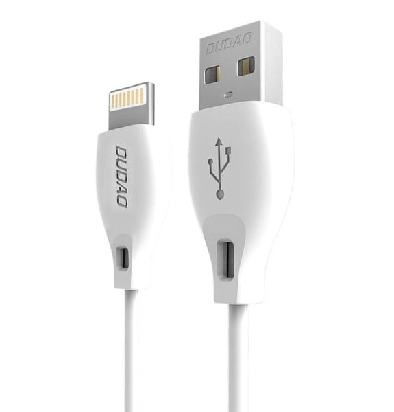 Przewód kabel USB-A - iPhone Lightning 2.4A 1m - biały zdjęcie 1