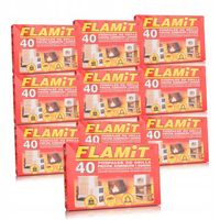 FLAMIT podpałka rozpałka biała do grilla, pieców, kominków, ogniska 10szt