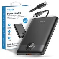 Powerbank VEGER S11 mały lekki 10000mAh 22,5W LCD QC PD20W USB USB-C +kabel