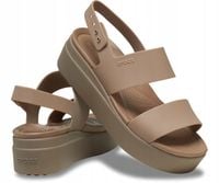 Crocs Wygodne Damskie Buty Sandały Brooklyn Low Wedge 206453 Sandal 42-43