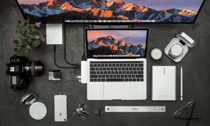 ADAPTER HUB PRZEJŚCIÓWKA USB-C USB THUNDERBOLT HDMI 4K DO MACBOOK PRO AIR zdjęcie 3