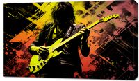 Obraz 100x60cm Gitarowa Pasja Na Elektryku
