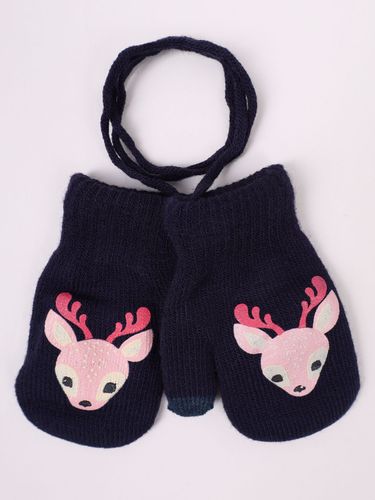 Rękawiczki dziewczęce jednopalczaste ze sznurkiem dotykowe 16 cm YOCLUB na Arena.pl