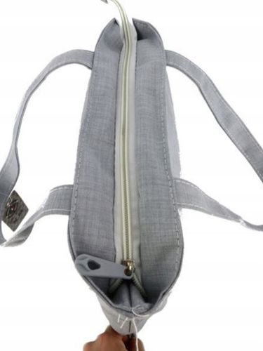 TOREBKA TORBA szara materiałowa Z zabawnym napisem ,TOWAR SPOD LADY'' na Arena.pl