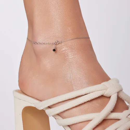 srebrna bransoletka na nogę 25cm - bsn6450 na Arena.pl