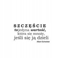 NAKLEJKA NAPIS CYTATY na ścianę samoprzylepne
