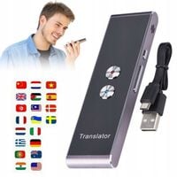 MINI ELEKTRONICZNY TŁUMACZ MOWY NATYCHMIASTOWY 33 JĘZYKÓW TRANSLATOR BT 4.0