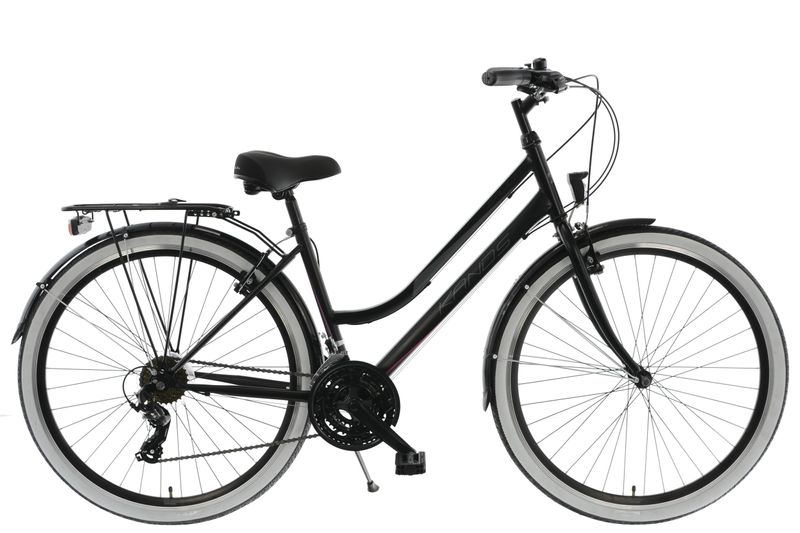 Rower Kands Trekkingowy 28 Galileo DAMSKI 19 CZARNORÓŻOWY 2022r Arena.pl