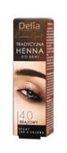 Delia Cosmetics Henna do brwi 4.0 Brązowa  1szt