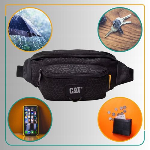 Saszetka Męska Do Pracy Pojemna Wytrzymała CATERPILLAR Czarna 2 L na Arena.pl