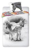 Pościel 140X200 Bawełniana Wild Nature Zebra