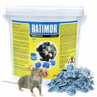 RATIMOR Trutka na szczury i myszy pasta - Trucizna Brodifakum 29ppm