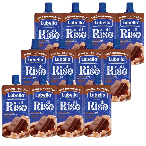 Lubella Di Riso Przekąska choco & ryż 100 g x 12 sztuk zdjęcie 1