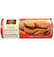 feiny biscuits mini markizy z czekoladowym nadzieniem 180 g