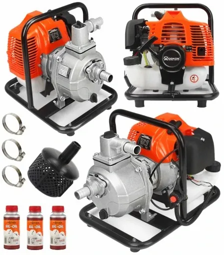 POMPA SPALINOWA 1" CAL MOTOPOMPA DO WODY + OLEJ DEMON zdjęcie 1