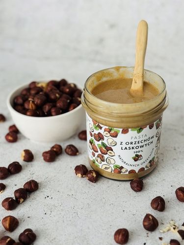 Pasta z orzechów laskowych 300 g - 100% orzechów, Bez Dodatków, na Arena.pl