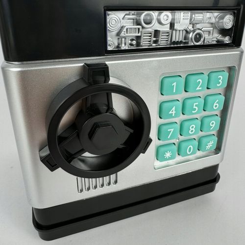 Sejf skarbonka dla dzieci bankomat na pin kod na banknoty monety wpłatomat na Arena.pl