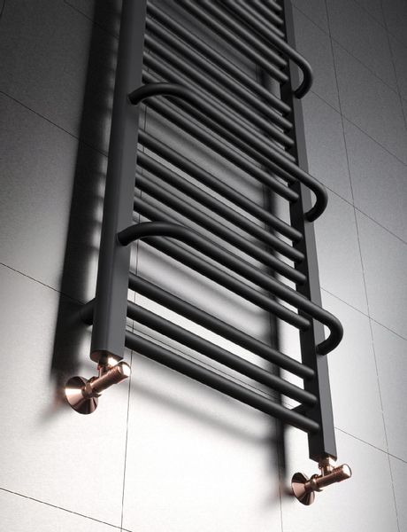 GRZEJNIK ŁAZIENKOWY POWER 1350x550 CZARNY MAT zdjęcie 4