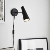 Kinkiet LAMPA ścienna PEAK 107898 Markslojd regulowana OPRAWA metalowy stożek czarny