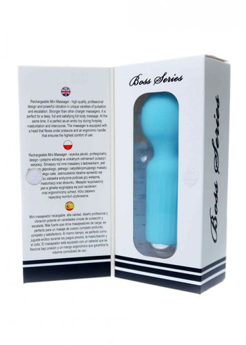 stymulator rechargeable mini masager usb 20 functions   blue na Arena.pl