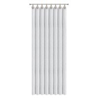 Firana MELISA 140x250 cm biała etamina na szelkach z kokardkami