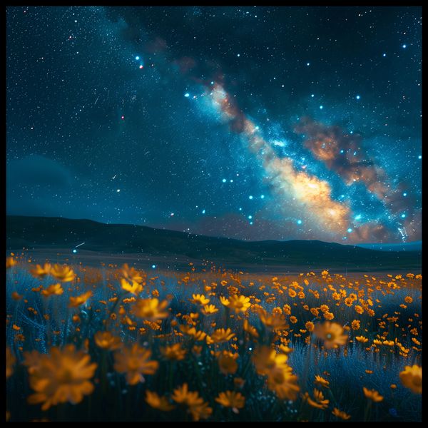 Plakat 100x100cm Nocne Niebiosa zdjęcie 2