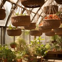 Plakat 100x100cm Zawieszone Ogrody