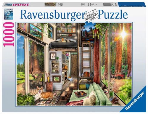 Puzzle 1000 Elementów Domek W Lesie na Arena.pl