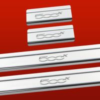 Listwa progowa FIAT 500X Stal nierdzewna 304 połysk 4szt