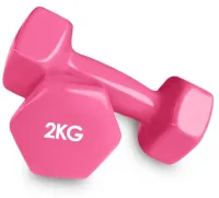 Hantelki hantle bitumiczne do ćwiczeń zestaw 2x2kg