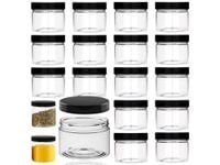 16x pojemnik słoik plastikowy na przyprawy organizer kuchenny 0,1l 100ml