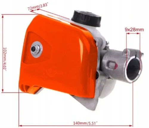 PRZYSTAWKA PIŁA ŁAŃCUCHOWA ADAPTER do KOSY SPALINOWEJ ŚREDNICA 28mm 9FREZÓW na Arena.pl